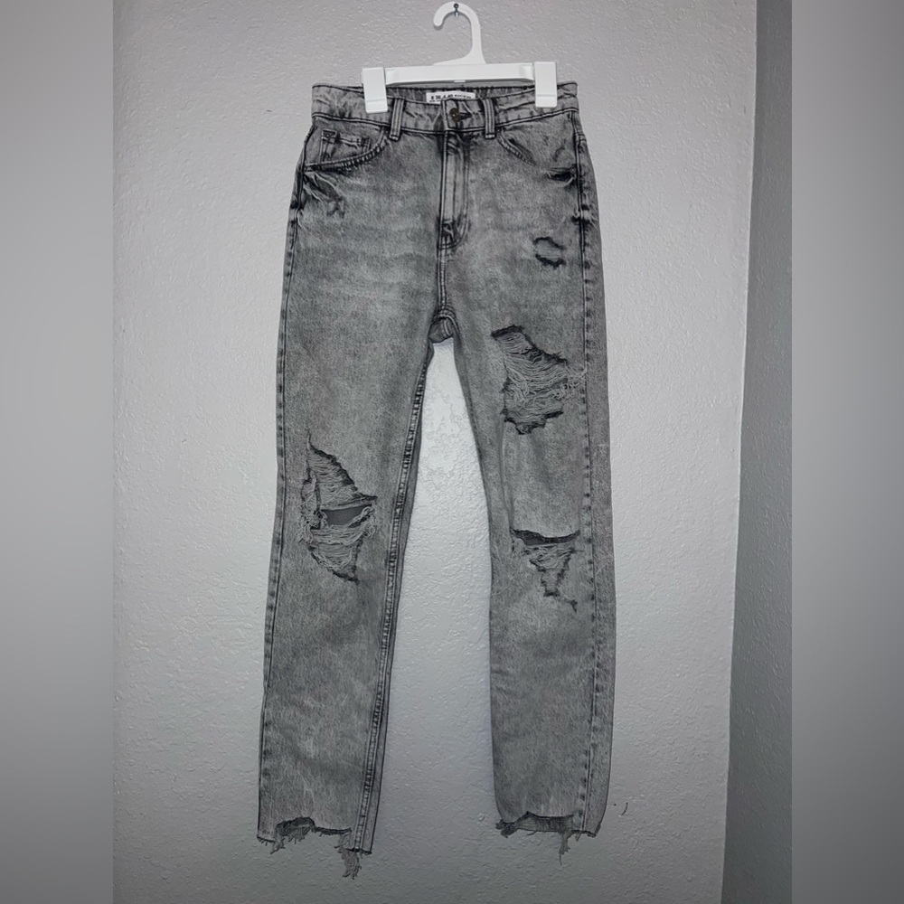 H&M Denim Co Distressed High Rise Skinny Jeans